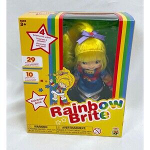 Rainbow Brite Small Doll 4 Surprises 40th‎ Anniversary 5.5” Yellow Hair